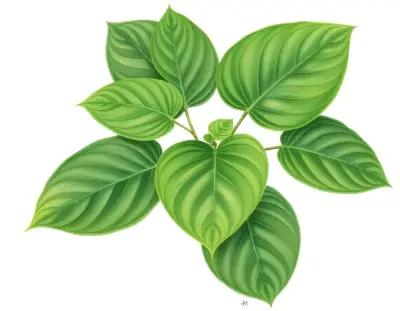 AI-generated watercolor illustration of Hosta 'Tea at Bettys' (not a photograph)