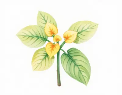 AI-generated watercolor illustration of Hosta 'Terra Marie' (not a photograph)