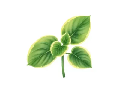 AI-generated watercolor illustration of Hosta 'The Ambassador' (not a photograph)