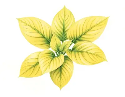AI-generated watercolor illustration of Hosta 'Tijuana Brass' (not a photograph)